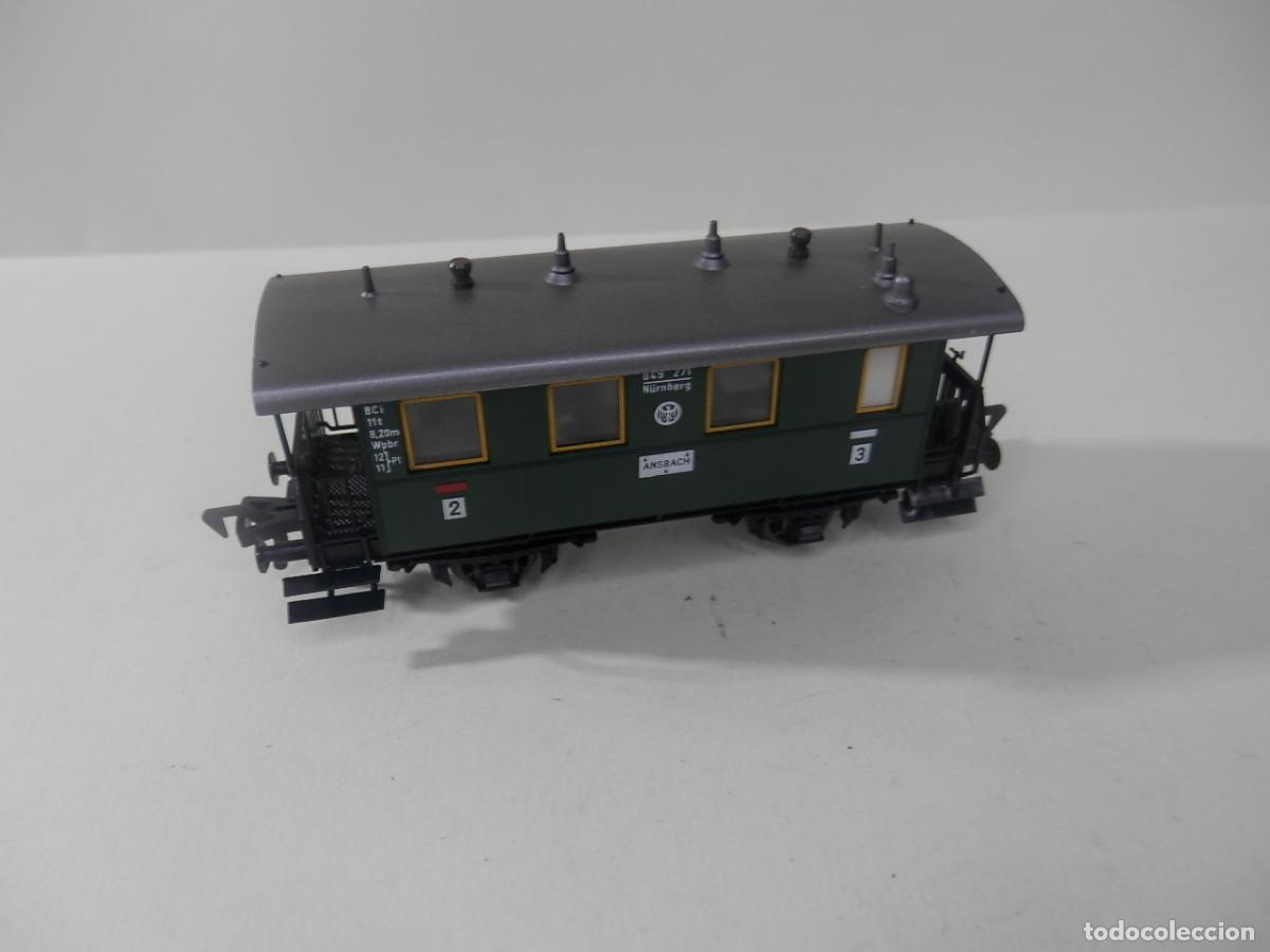 Trenes escala: VAGON PASAJEROS 2 EJES ESCALA HO DE FLEISCHMANN - Foto 3