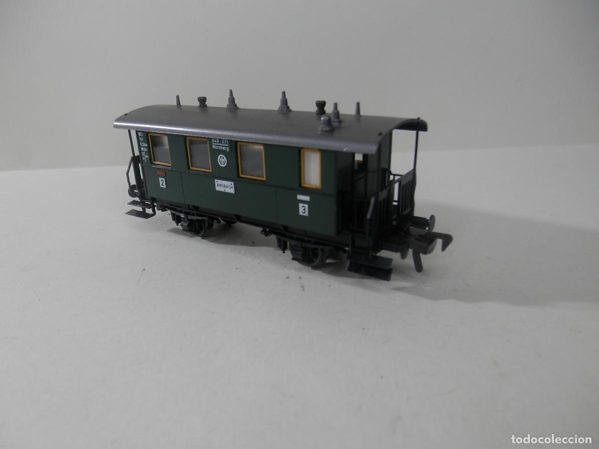 Trenes escala: VAGON PASAJEROS 2 EJES ESCALA HO DE FLEISCHMANN - Foto 5