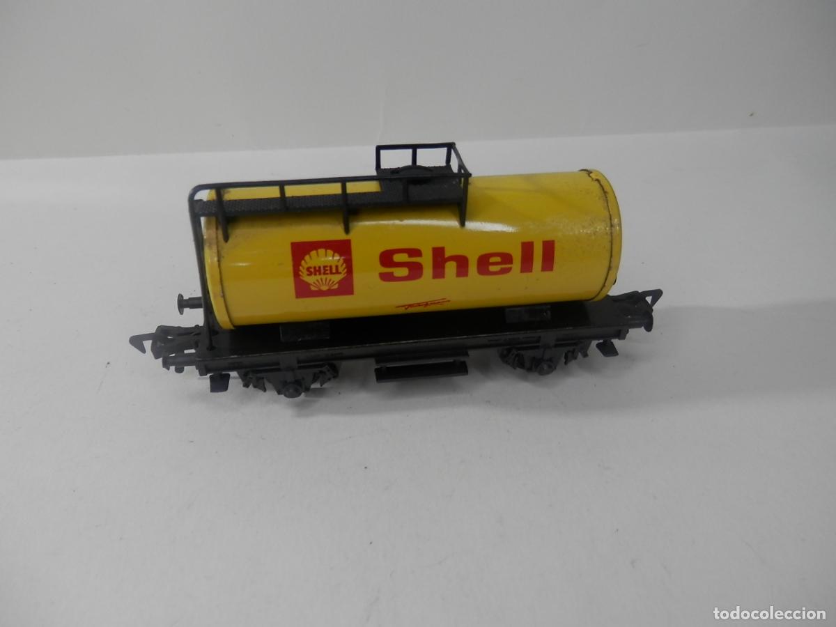 Trenes escala: VAGON CISTERNA SHELL ESCALA HO DE FLEISCHMANN - Foto 7