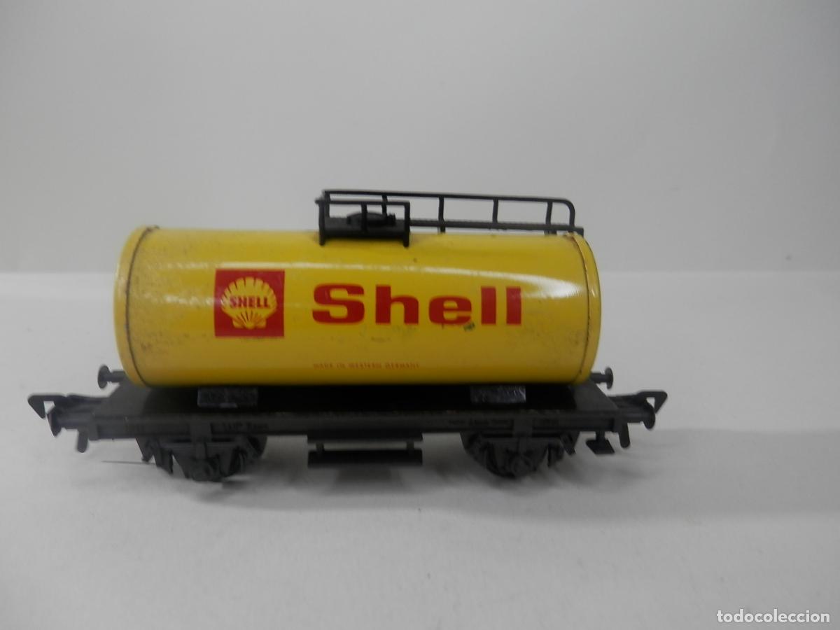Trenes escala: VAGON CISTERNA SHELL ESCALA HO DE FLEISCHMANN - Foto 1