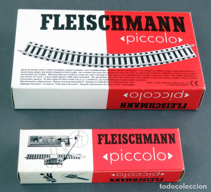 Trenes escala: 2 cajas vac&iacute;as v&iacute;as Fleischmann Piccolo Ref 9120 9108 - Foto 2