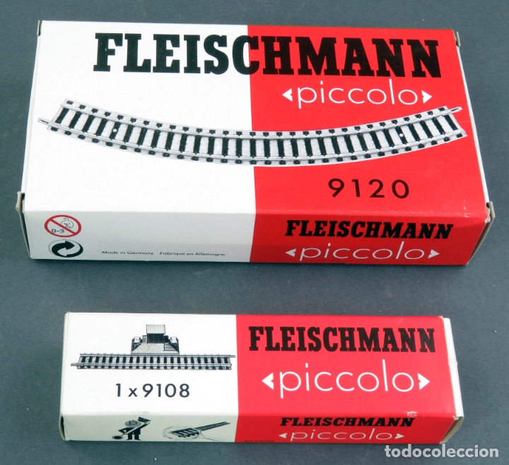 Trenes escala: 2 cajas vac&iacute;as v&iacute;as Fleischmann Piccolo Ref 9120 9108 - Foto 1
