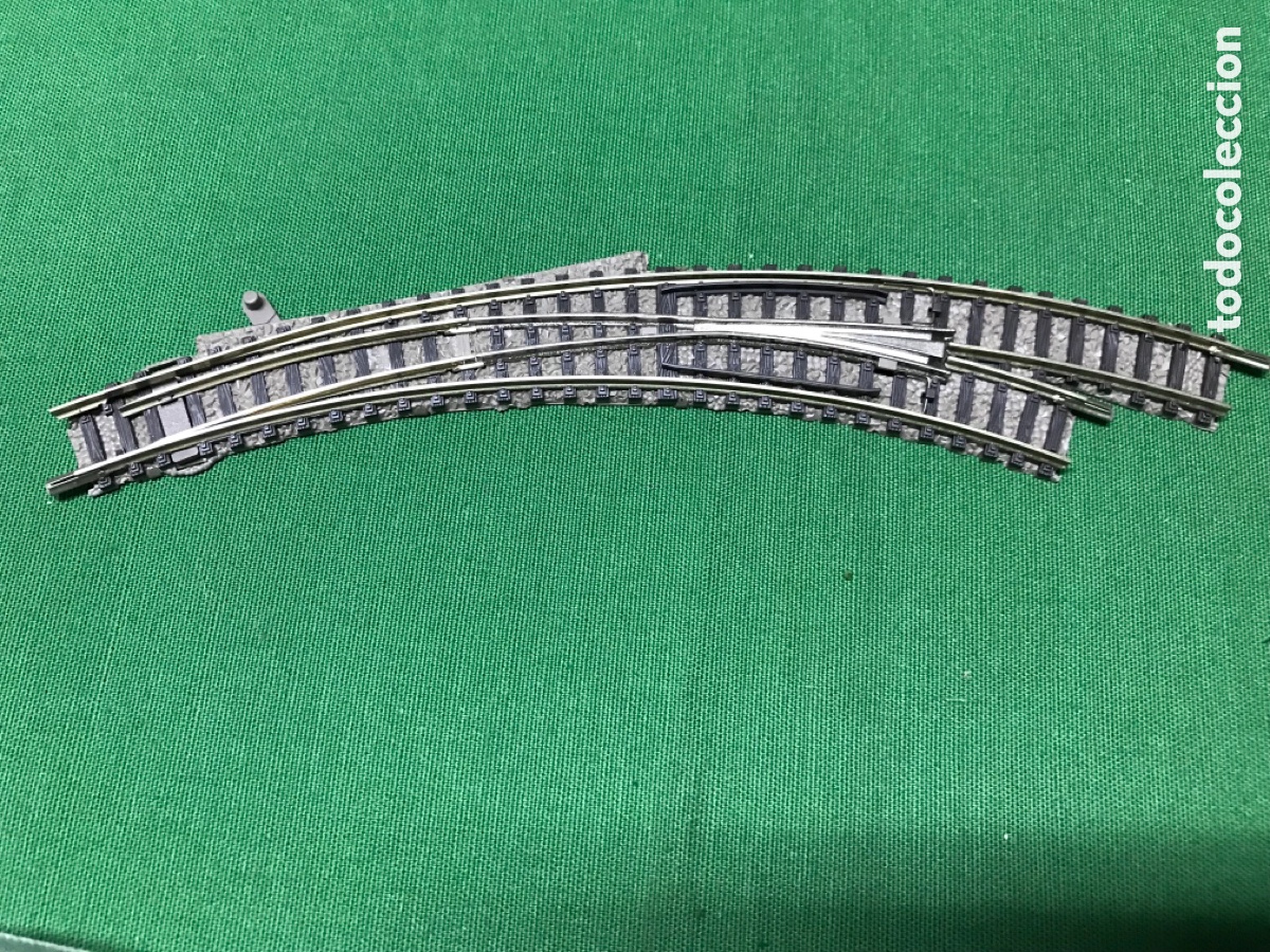 Trenes escala: Desv&iacute;o curvo Derecha Fleischmann N - Foto 1