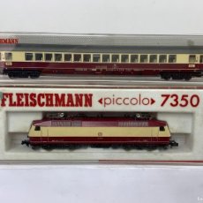 Trenes Escala: FLEISCHMANN PICCOLO LOCOMOTORA Y VAGÓN N. Lote 400637104