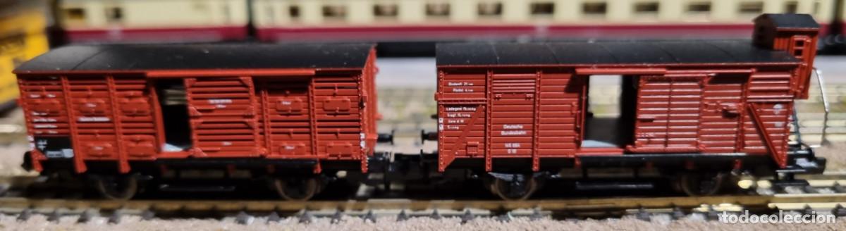 Trenes escala: FLEISHMANN: 2 VAGONES MERCANC&Iacute;AS - Foto 1