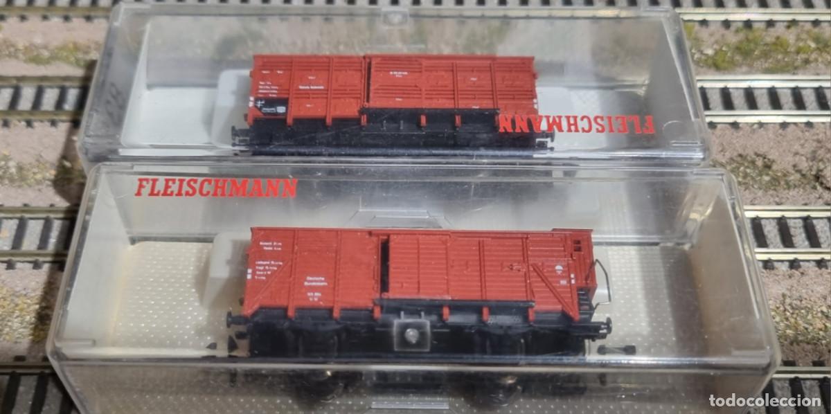 Trenes escala: FLEISHMANN: 2 VAGONES MERCANC&Iacute;AS - Foto 2