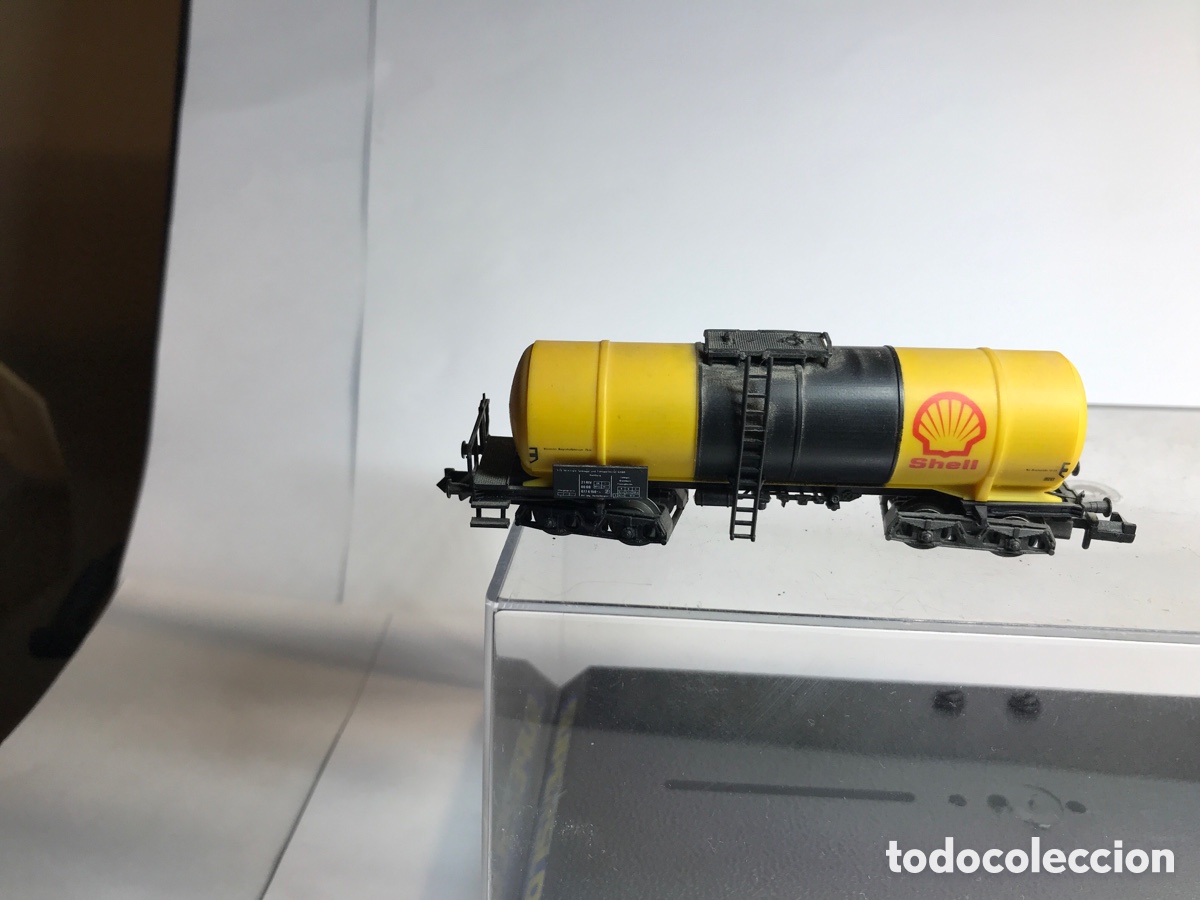 Trenes escala: VAG&Oacute;N CISTERNA SHELL FLEISCHMANN MADE IN GERMANY - Foto 2