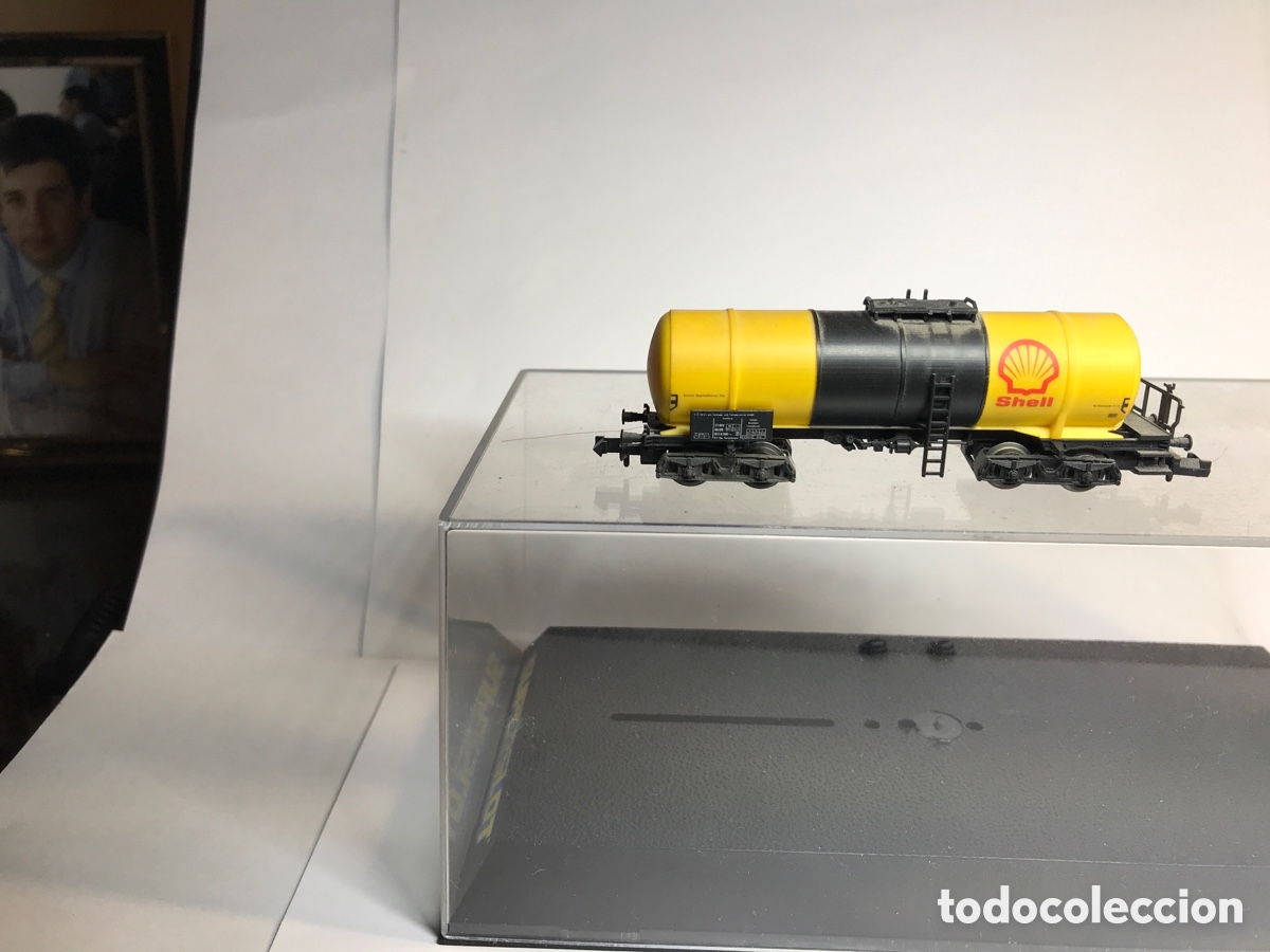 Trenes escala: VAG&Oacute;N CISTERNA SHELL FLEISCHMANN MADE IN GERMANY - Foto 1
