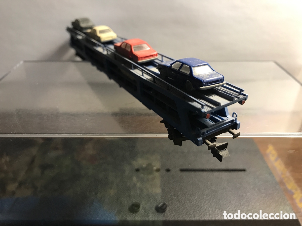 Trenes escala: VAG&Oacute;N PORTACOCHES FLEISCHMANN - Foto 4