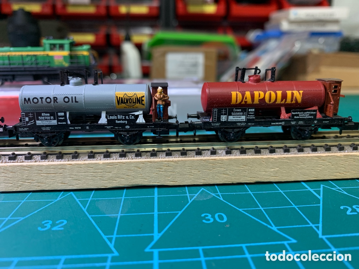 Trenes escala: Tren fleischmann N gasolinero - Foto 9