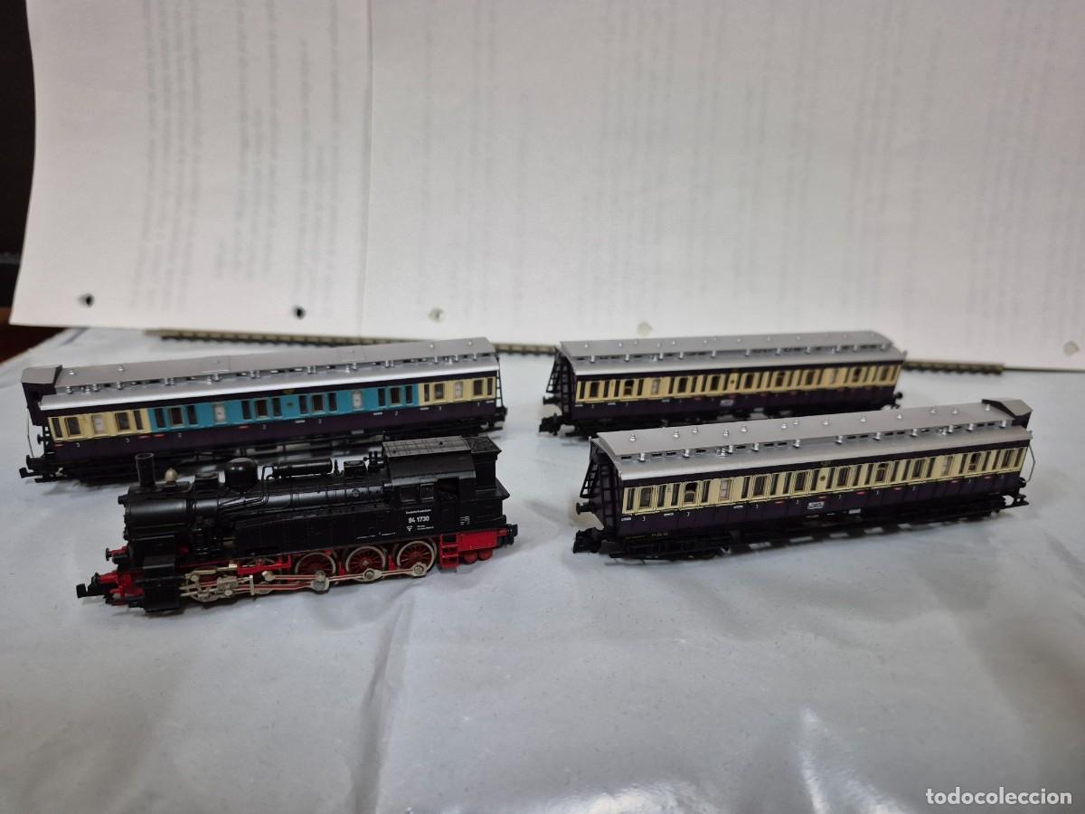 Trenes Escala: L30 Composici&oacute;n Fleischmann Locomotora de vapor + 3 coches de pasajeros