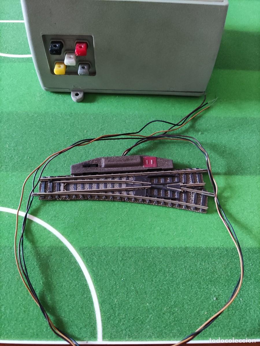 Trenes escala: Desv&iacute;o el&eacute;ctrico derecha Fleishmann motor 6422 - 9422 - 6442 Escala N