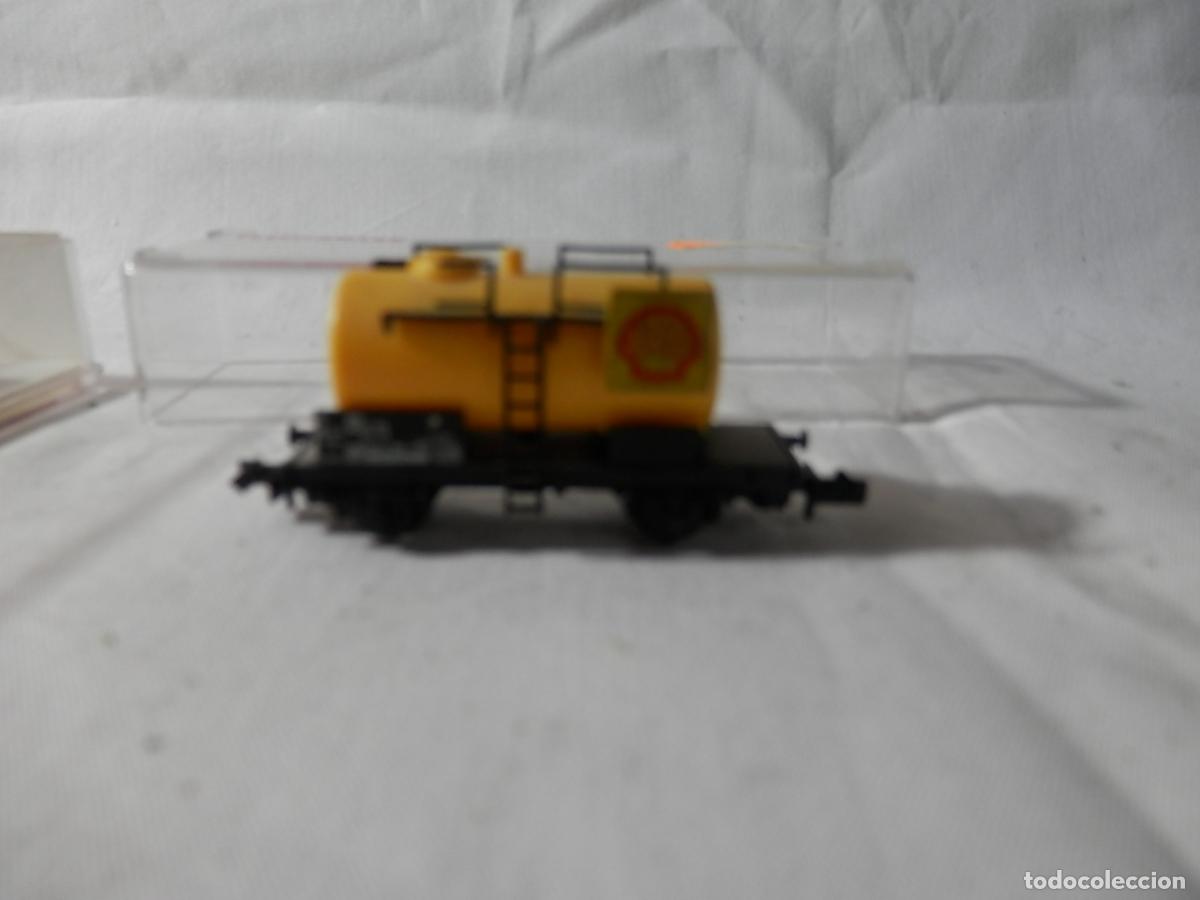 Trenes escala: VAGON CISTERNA SHELL ESCALA N DE MINITRIX