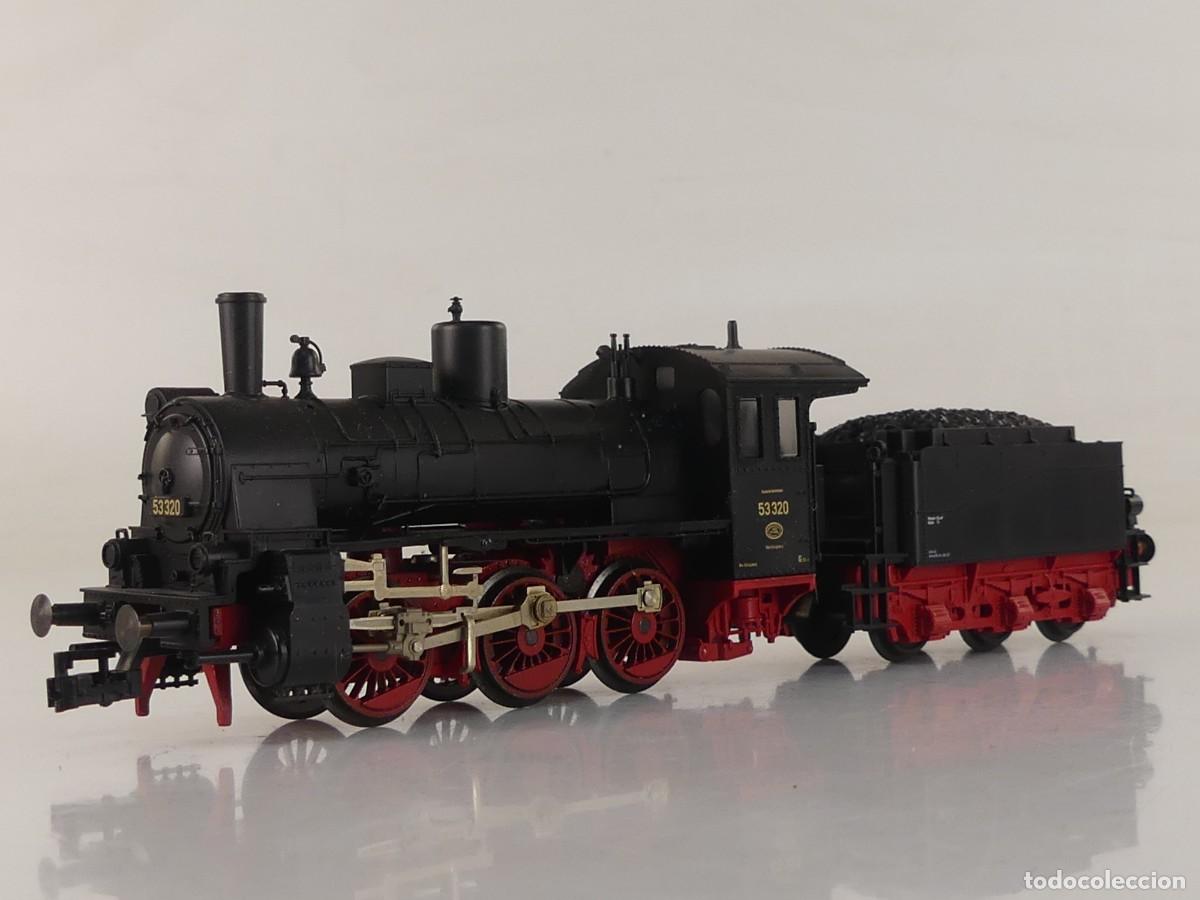 Trenes escala: LOCOMOTORA CON TENDER 53320 FLEISCHMANN MADE IN GERMANY