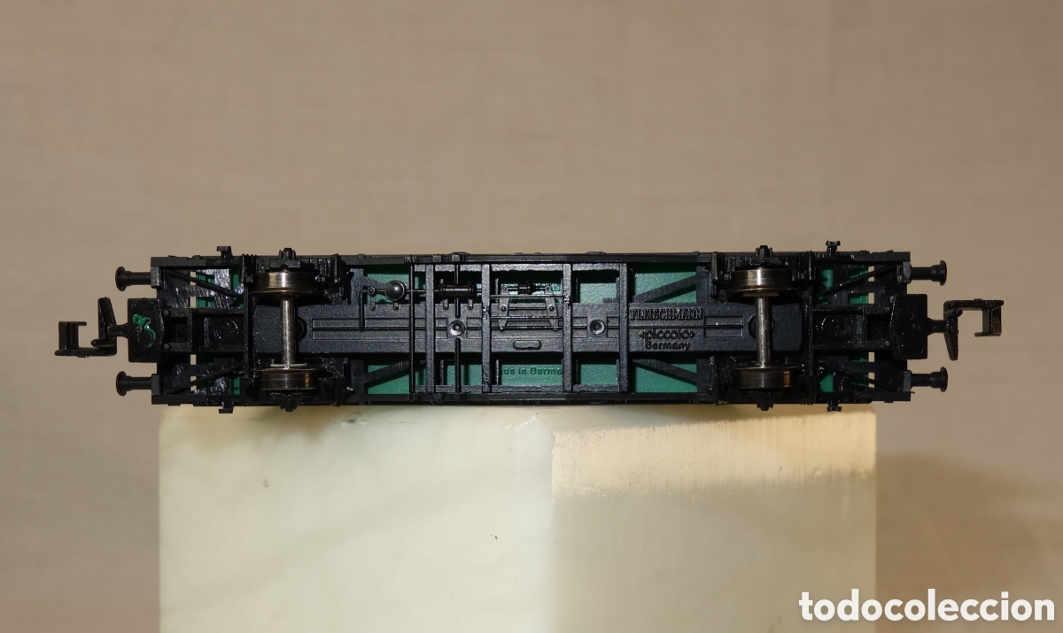 Trenes escala: Vag&oacute;n plataforma de 2 ejes tipo Lbs 593 Deutsche Bundesbahn - Foto 13