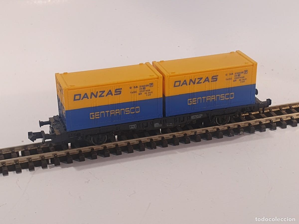 Trenes escala: Escala N 1/160 Vag&oacute;n contenedor Fleischmann Danzas