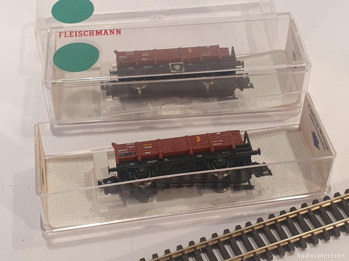 Trenes escala: Escala N 1/160 vag&oacute;n mercanc&iacute;as Fleischmann