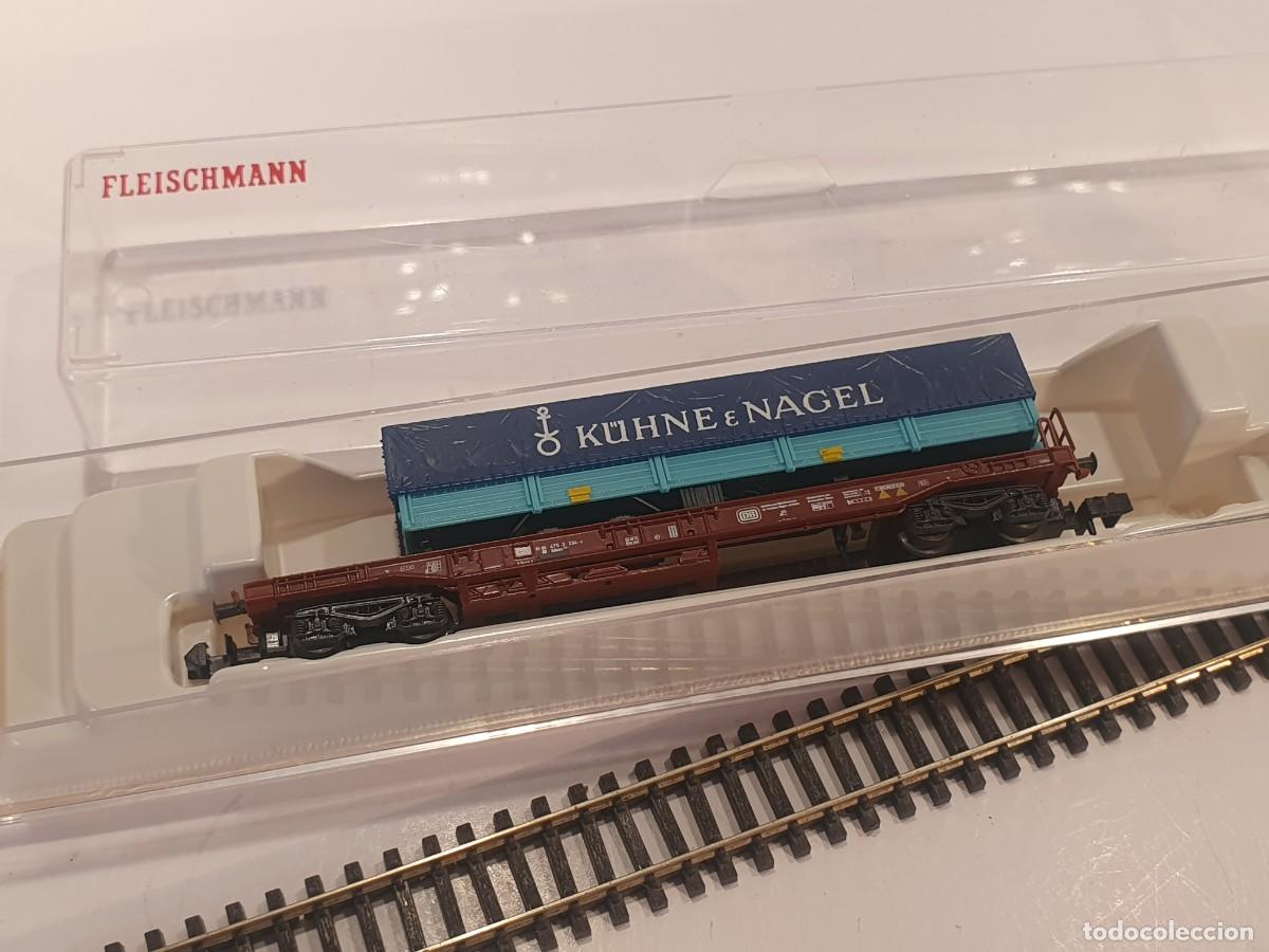 Trenes escala: Escala N 1/160 vag&oacute;n mercanc&iacute;as Fleischmann