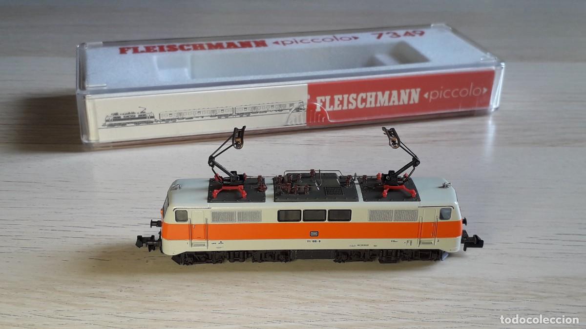 Trenes escala: Locomotora BR 111 188-9 DB # 7349, esc. N, Fleischmann made in Germany, original a&ntilde;os 80.