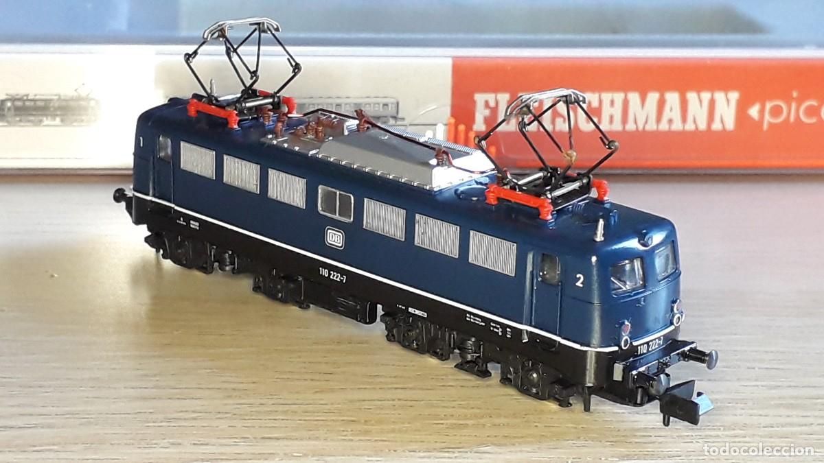 Trenes escala: Locomotora BR 110 222-7 DB # 7335, esc. N, Fleischmann made in Germany, original a&ntilde;os 80.