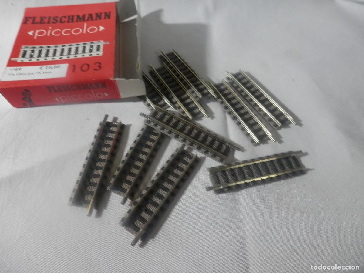 Trenes escala: LOTE VIAS RECTAS REF 9103 ESCALA N DE FLEISCHMANN