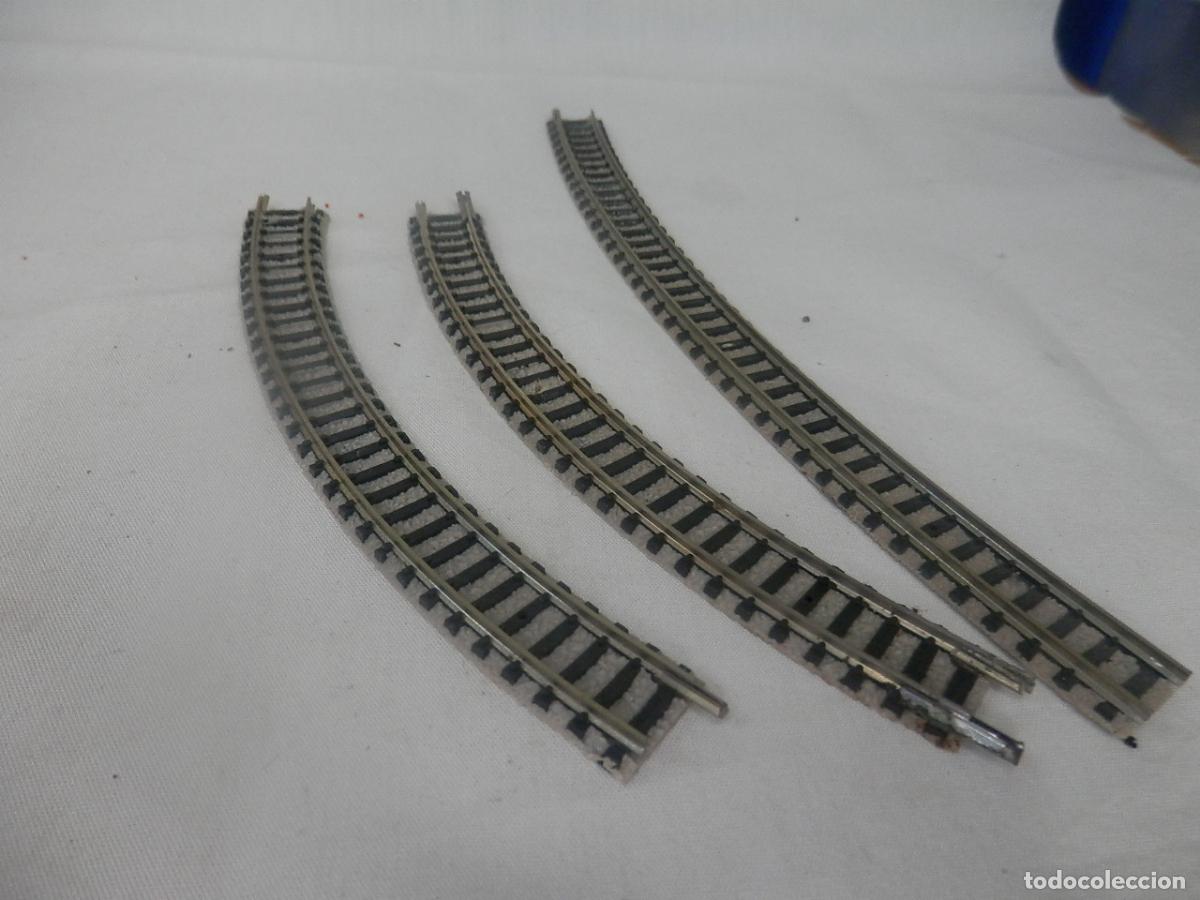 Trenes escala: LOTE VIAS CURVAS ESCALA N DE FLEISCHMANN - Foto 2