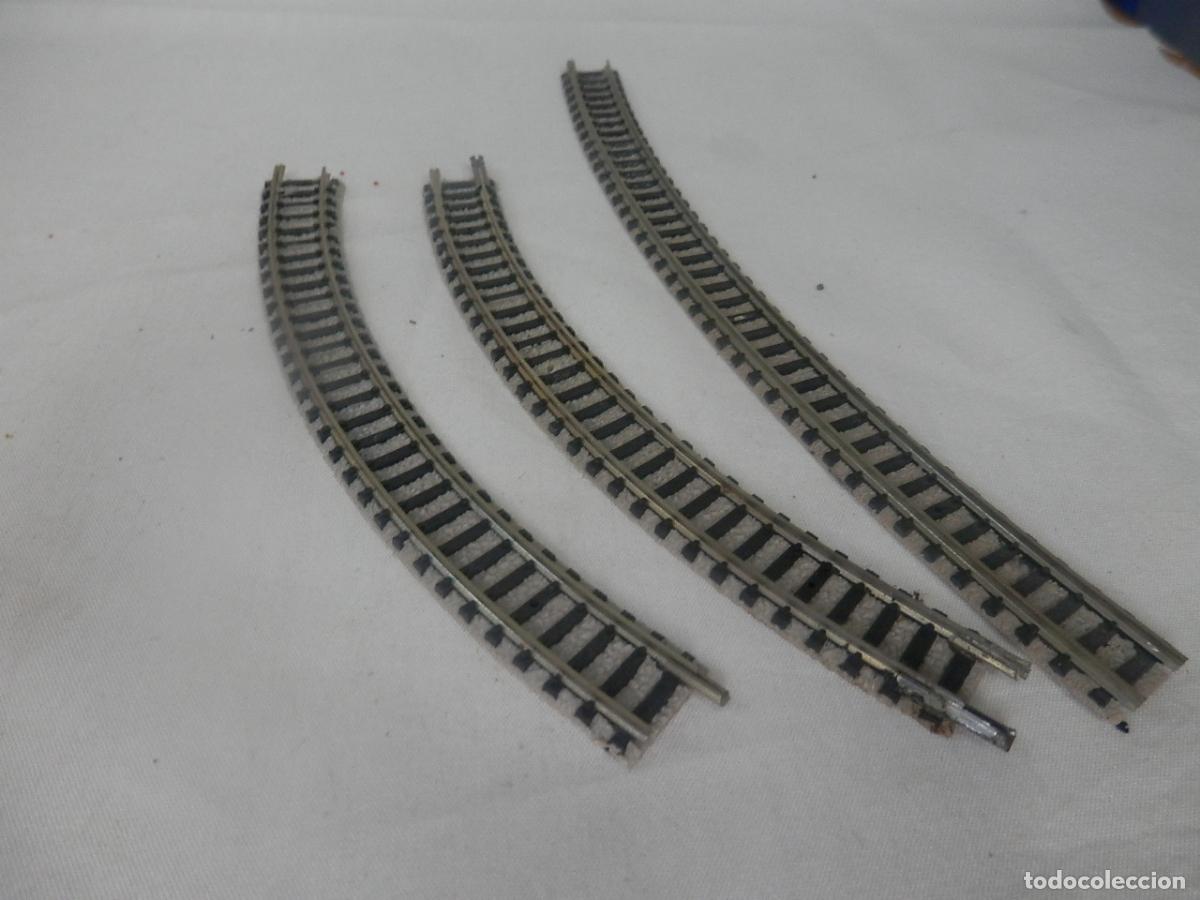 Trenes escala: LOTE VIAS CURVAS ESCALA N DE FLEISCHMANN - Foto 3