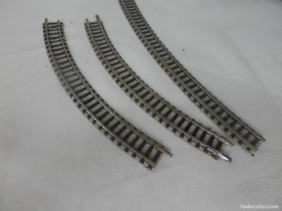 Trenes escala: LOTE VIAS CURVAS ESCALA N DE FLEISCHMANN - Foto 4