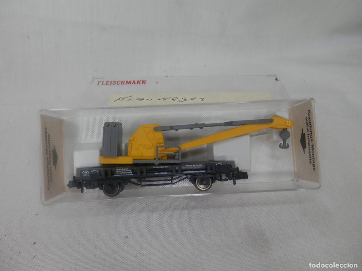 Trenes escala: GRUA ESCALA N DE FLEISCHMANN - Foto 3