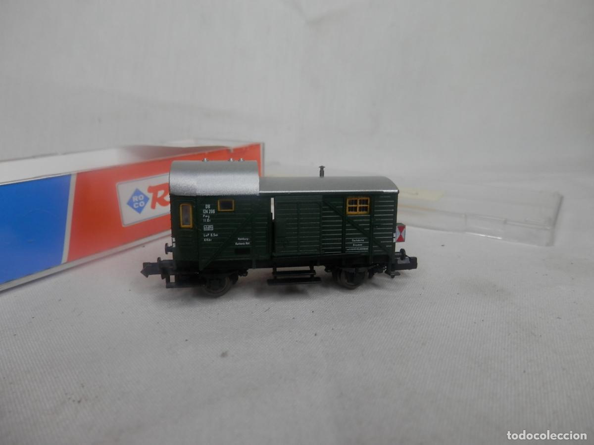 Trenes escala: VAGON FURGON ESCALA N DE FLEISCHMANN CON LUZ