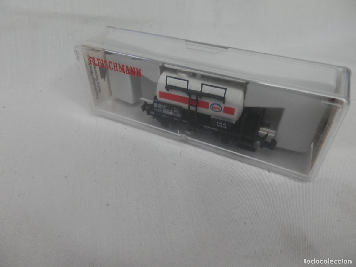 Trenes escala: VAGON CISTERNA ESSO ESCALA N DE FLEISCHMANN - Foto 7