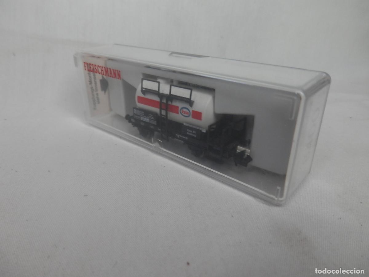 Trenes escala: VAGON CISTERNA ESSO ESCALA N DE FLEISCHMANN - Foto 9
