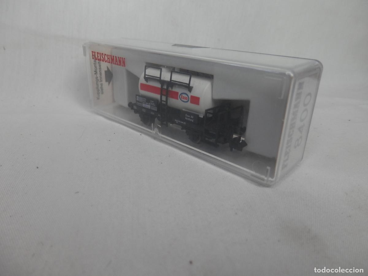 Trenes escala: VAGON CISTERNA ESSO ESCALA N DE FLEISCHMANN - Foto 10