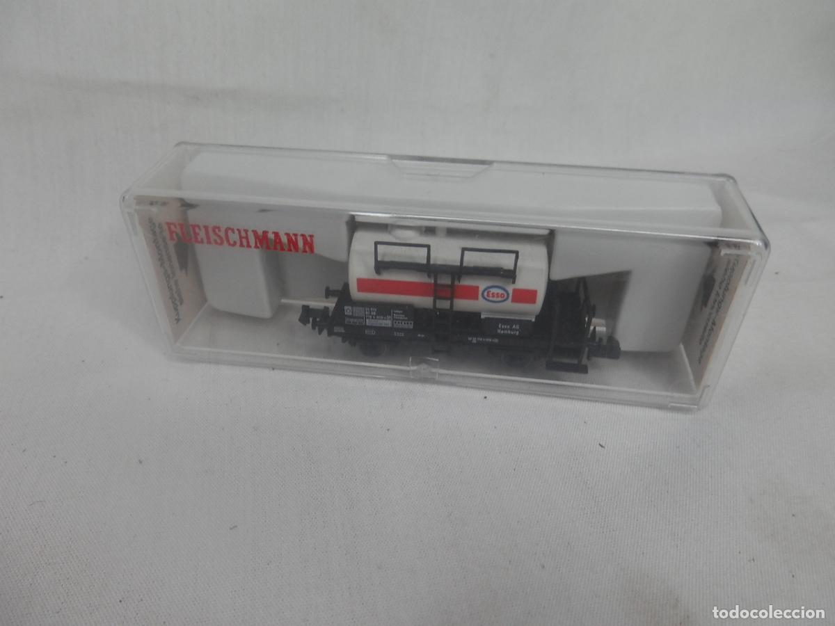 Trenes escala: VAGON CISTERNA ESSO ESCALA N DE FLEISCHMANN - Foto 12
