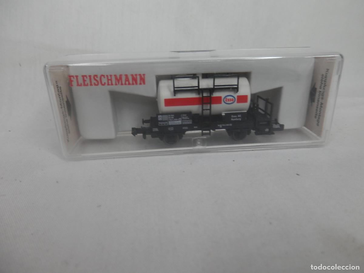 Trenes escala: VAGON CISTERNA ESSO ESCALA N DE FLEISCHMANN - Foto 13