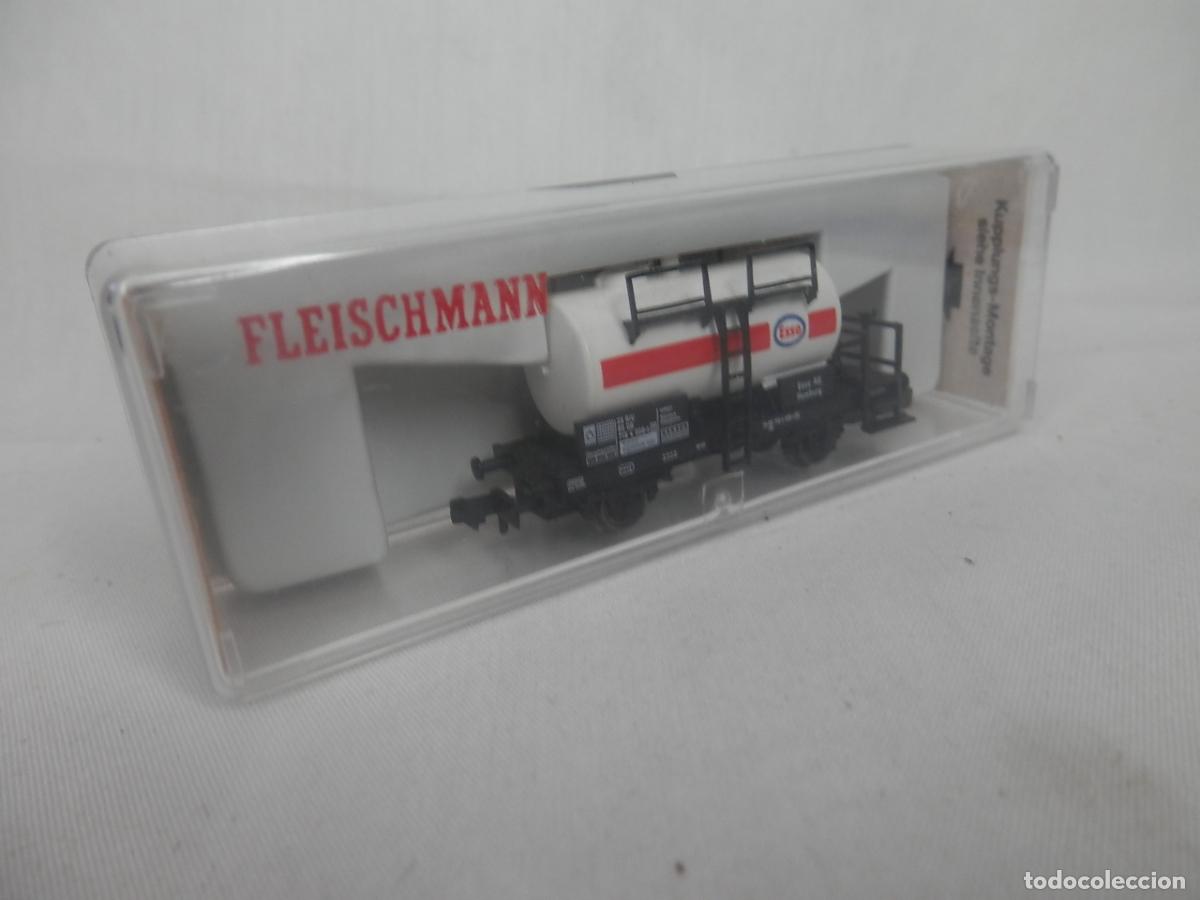 Trenes escala: VAGON CISTERNA ESSO ESCALA N DE FLEISCHMANN - Foto 14