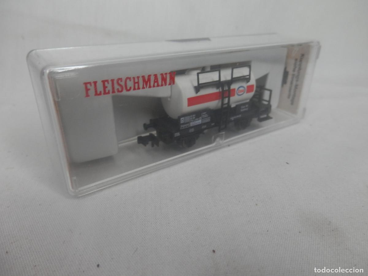Trenes escala: VAGON CISTERNA ESSO ESCALA N DE FLEISCHMANN - Foto 16