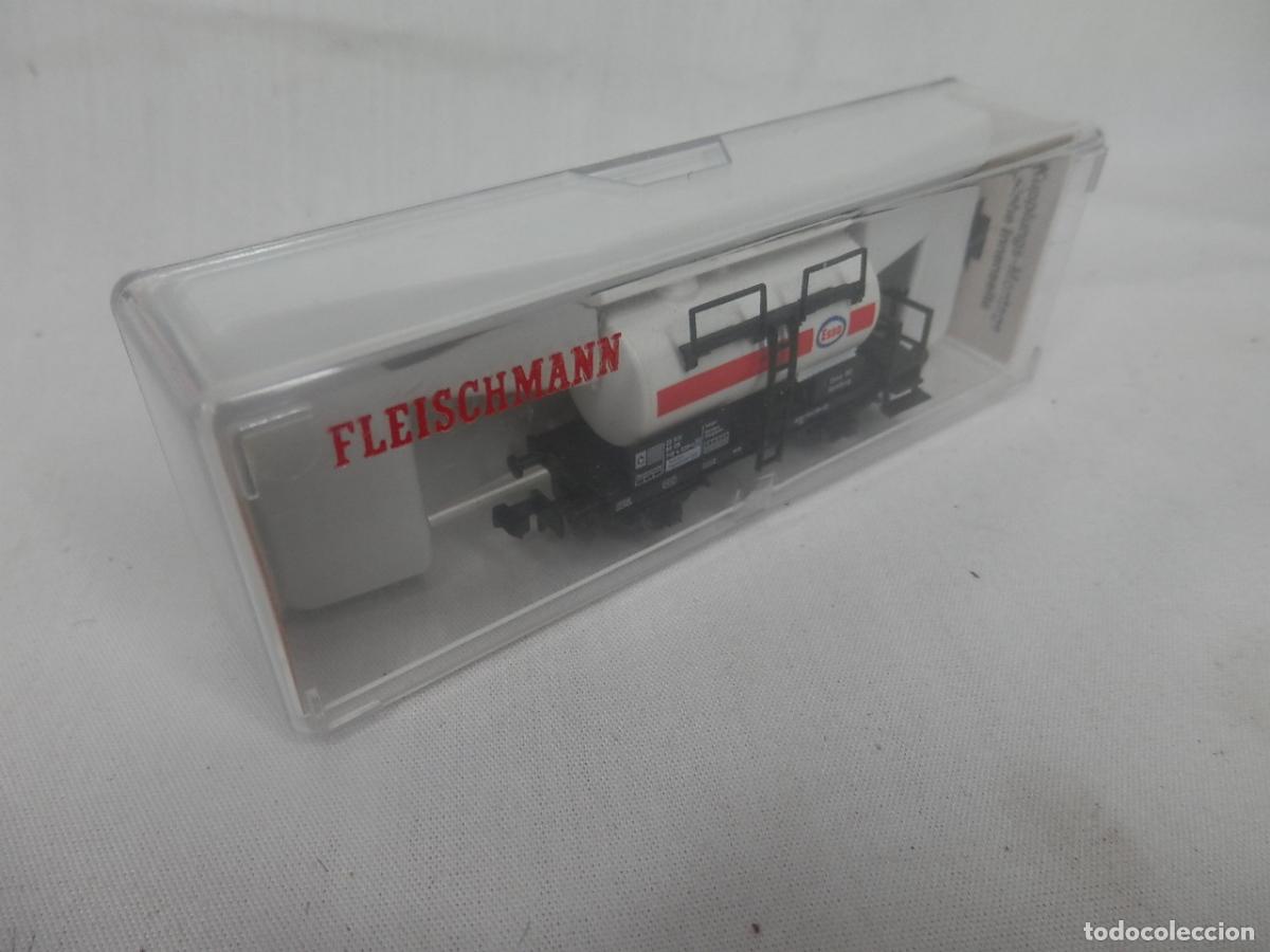 Trenes escala: VAGON CISTERNA ESSO ESCALA N DE FLEISCHMANN - Foto 17