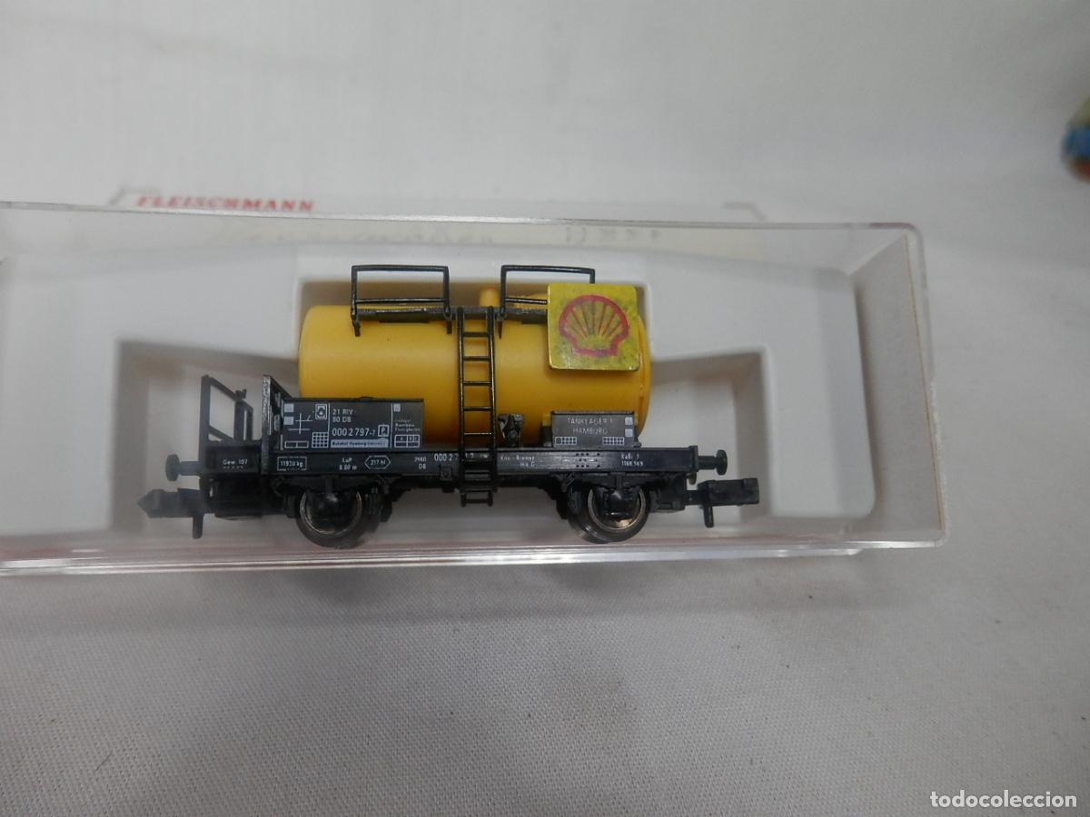 Trenes escala: VAGON CISTERNA SHELL ESCALA N DE FLEISCHMANN - Foto 2