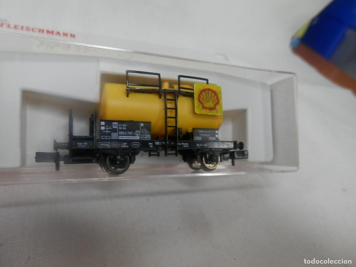 Trenes escala: VAGON CISTERNA SHELL ESCALA N DE FLEISCHMANN - Foto 6