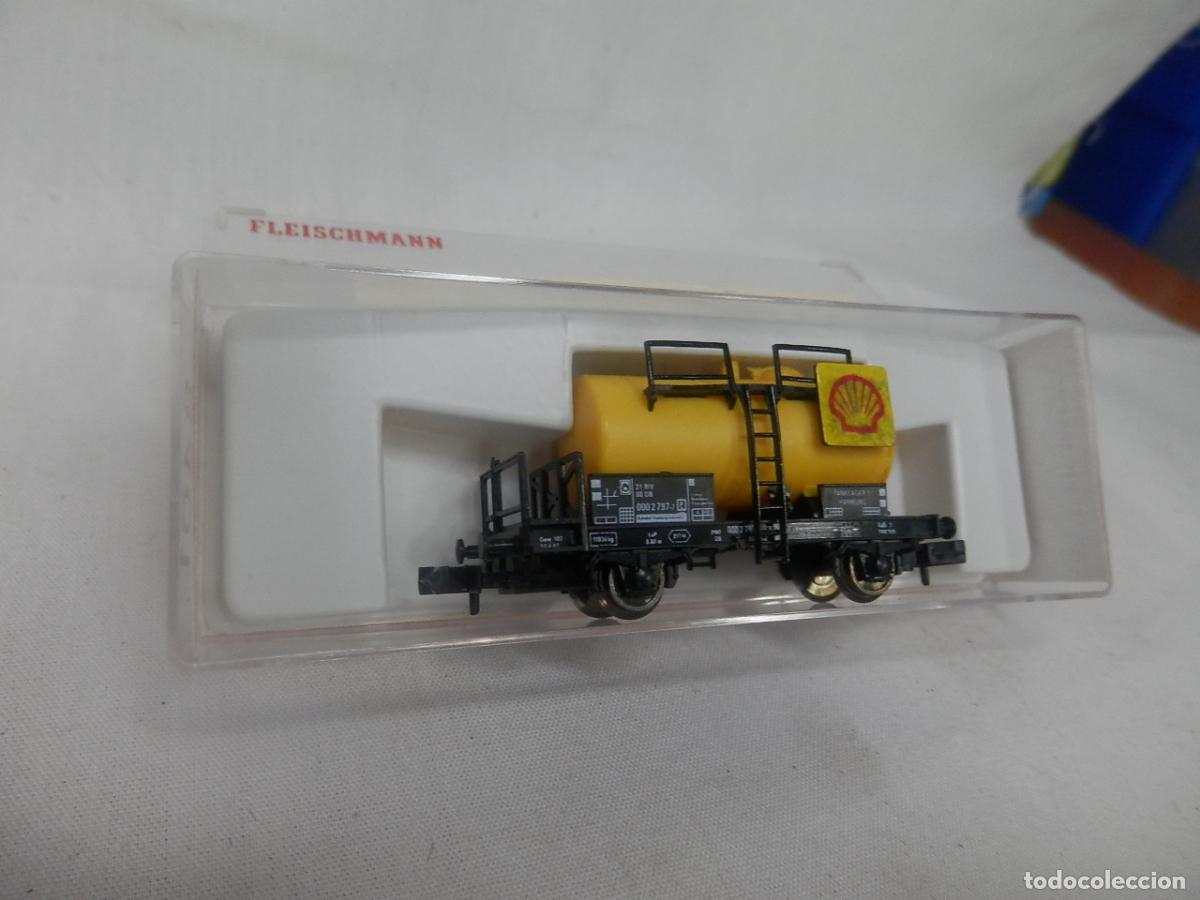 Trenes escala: VAGON CISTERNA SHELL ESCALA N DE FLEISCHMANN - Foto 7