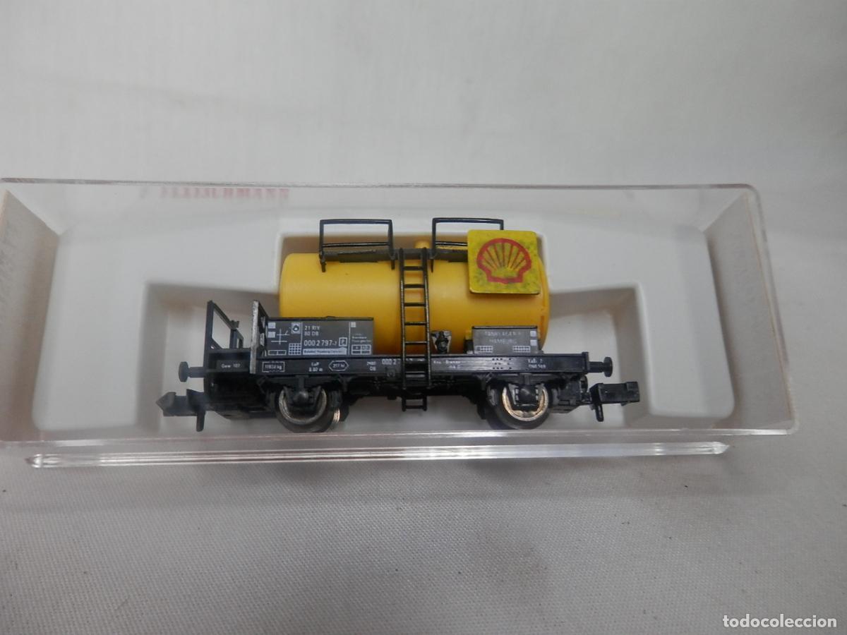 Trenes escala: VAGON CISTERNA SHELL ESCALA N DE FLEISCHMANN - Foto 10