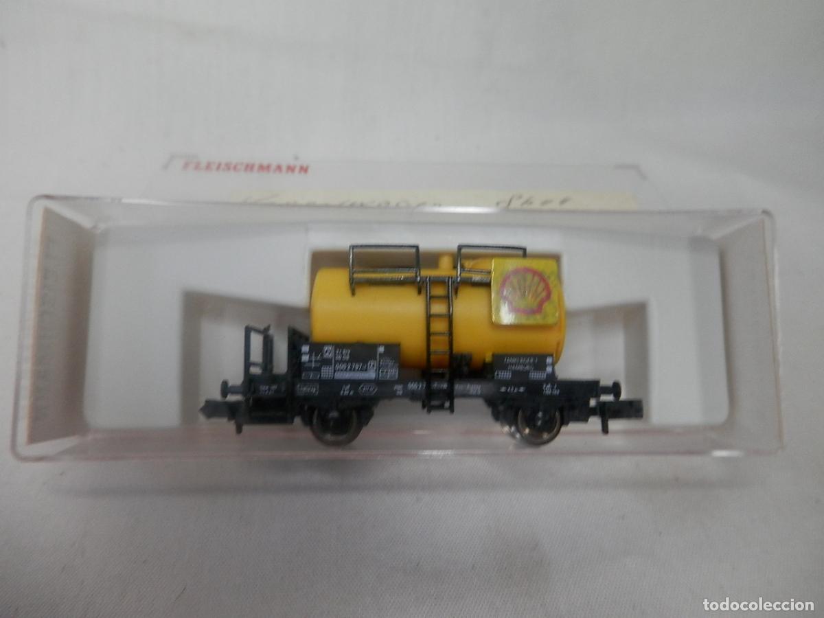 Trenes escala: VAGON CISTERNA SHELL ESCALA N DE FLEISCHMANN - Foto 1