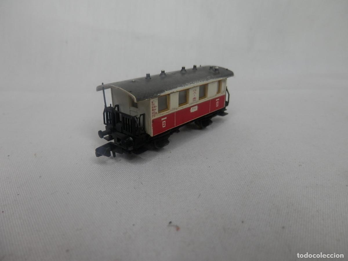 Trenes escala: VAGON PASAJEROS 2 EJES ESCALA N DE FLEISCHMANN - Foto 8