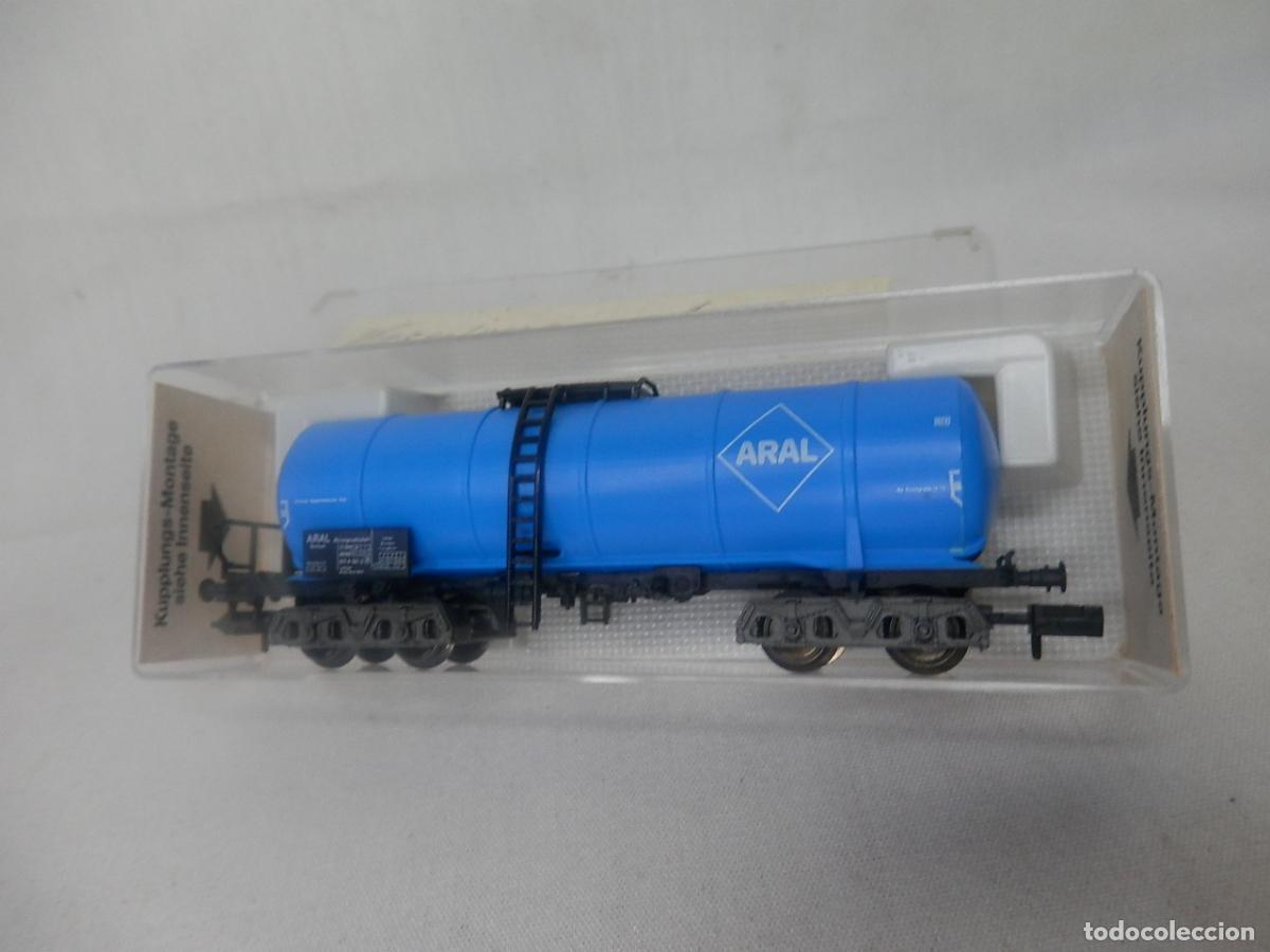 Trenes escala: VAGON CISTERNA BOGIES ESCALA N DE FLEISCHMANN - Foto 3