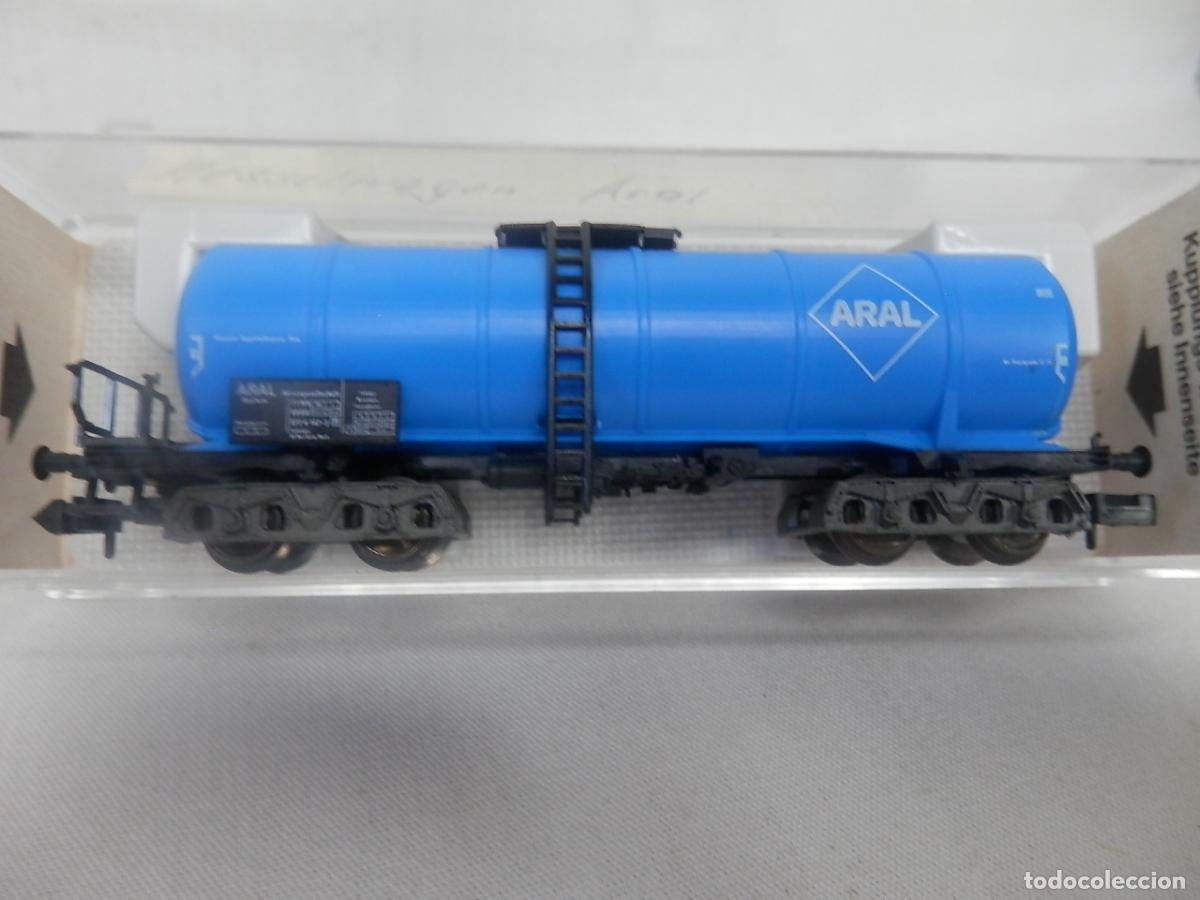 Trenes escala: VAGON CISTERNA BOGIES ESCALA N DE FLEISCHMANN - Foto 5