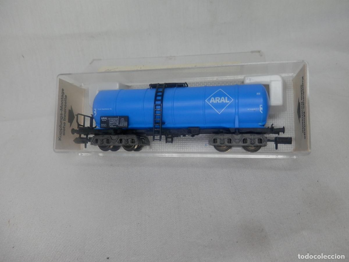Trenes escala: VAGON CISTERNA BOGIES ESCALA N DE FLEISCHMANN - Foto 7