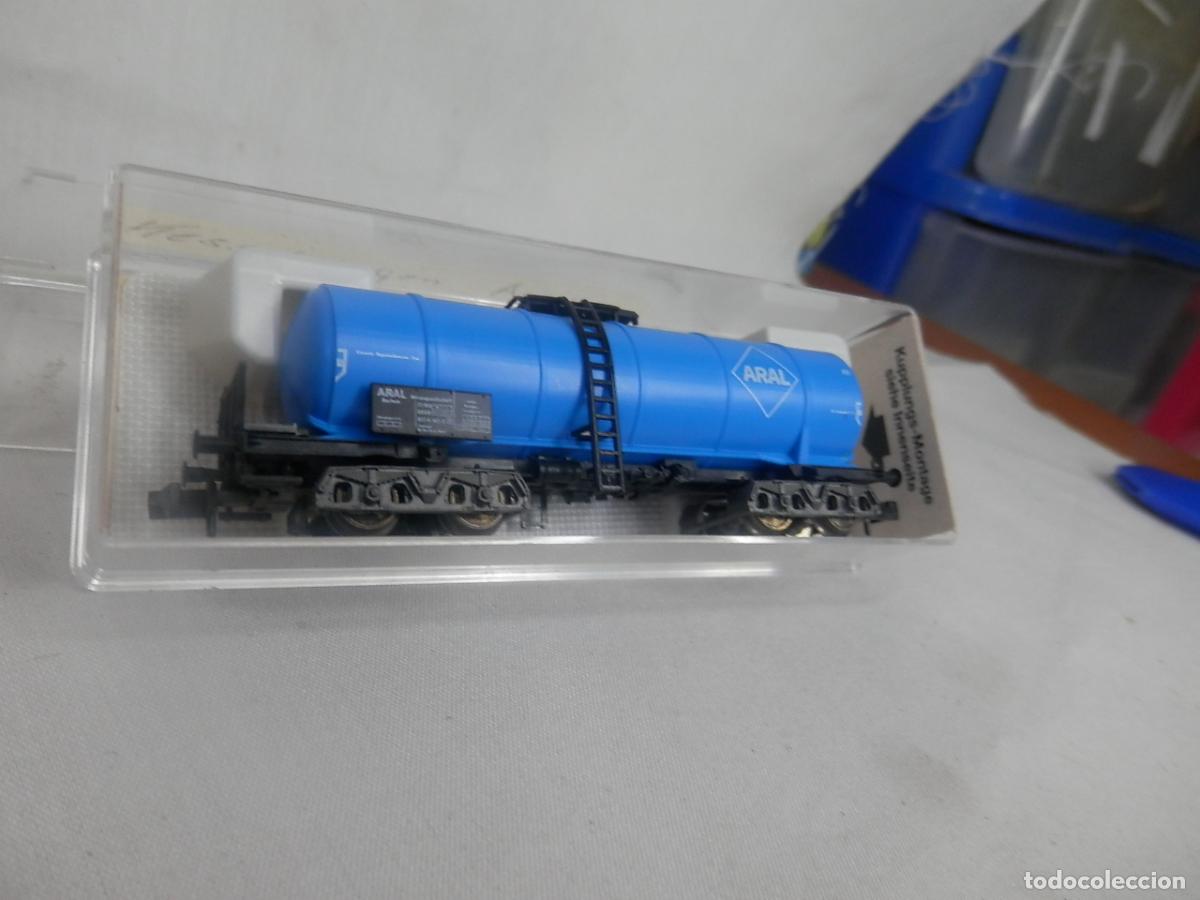 Trenes escala: VAGON CISTERNA BOGIES ESCALA N DE FLEISCHMANN - Foto 8