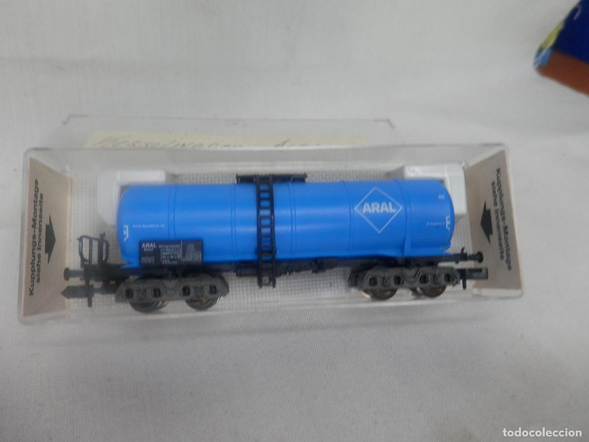 Trenes escala: VAGON CISTERNA BOGIES ESCALA N DE FLEISCHMANN