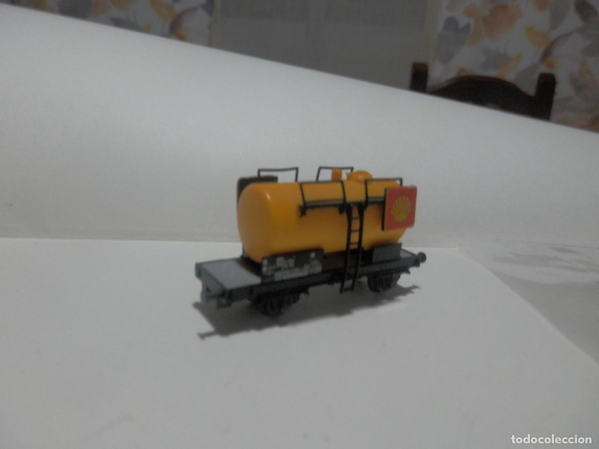 Trenes escala: VAGON CISTERNA ESCALA N DE FLEISCHMANN - Foto 3